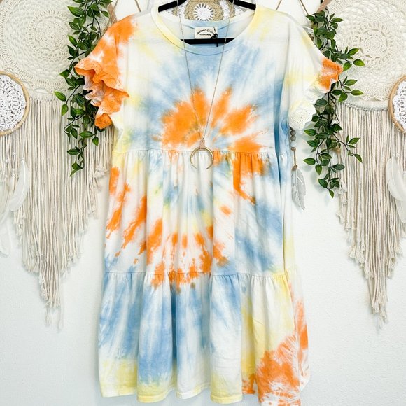 Organic Cotton Tie Dye Dress - Picture 5 of 8